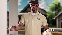 Porn videos: Special Service: Perv Mistress Diana and the Lucky Delivery Guy(HQ 3D Gameplay) 