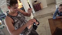 Porn videos: 18yo Pegged! Straight Frat Jock Takes Strap On in The Ass 